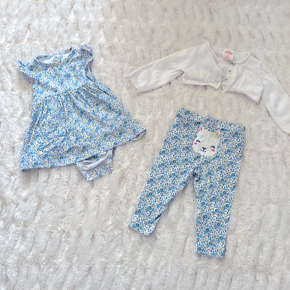 Matching Baby Girl set size 3-6 months.